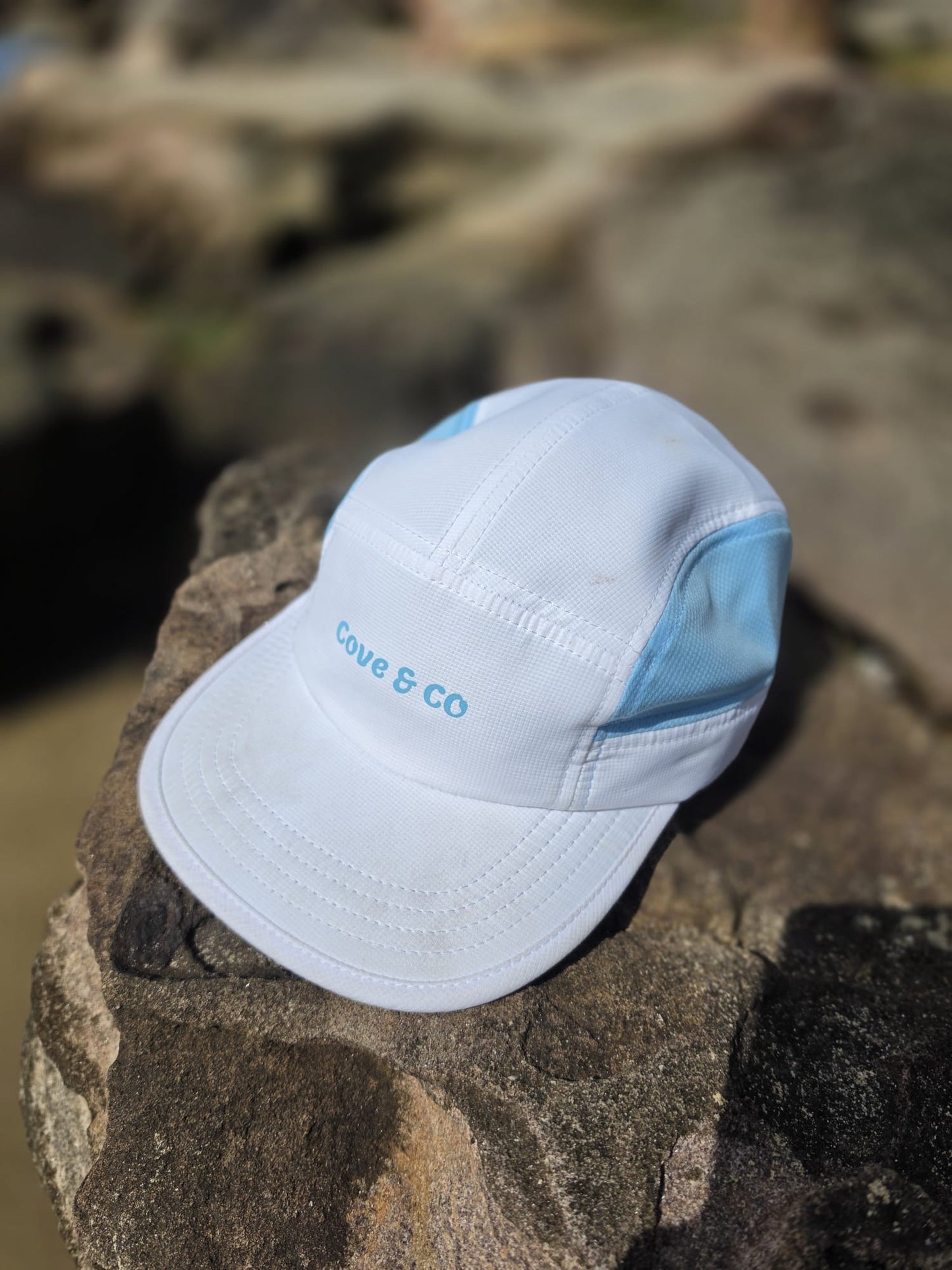 Blue & White Fly Cap